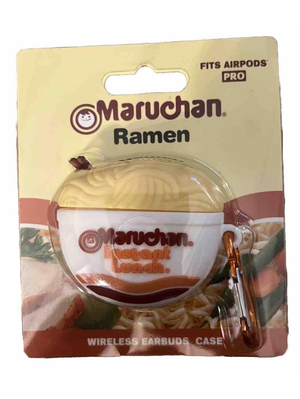 Maruchan Ramen Instant Lunch Silicone Apple Airpod Holder For Gen 1 & 2 BNIB